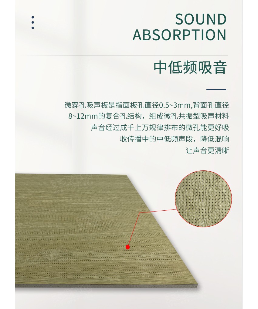 微穿孔木質吸音板孔徑-4